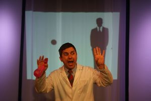 Jason Sudy as Dr. Kramer in the short play ''A World Without Allergies'' by Chris Levya, a part of MadLab''s Theatre Roulette. @ BroadwayWorld Jason Sudy as Dr. Kramer in the short play ''A World Without Allergies'' by Chris Lev Photo