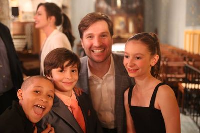 John Cudia with Young at Arts'' scholars Photo