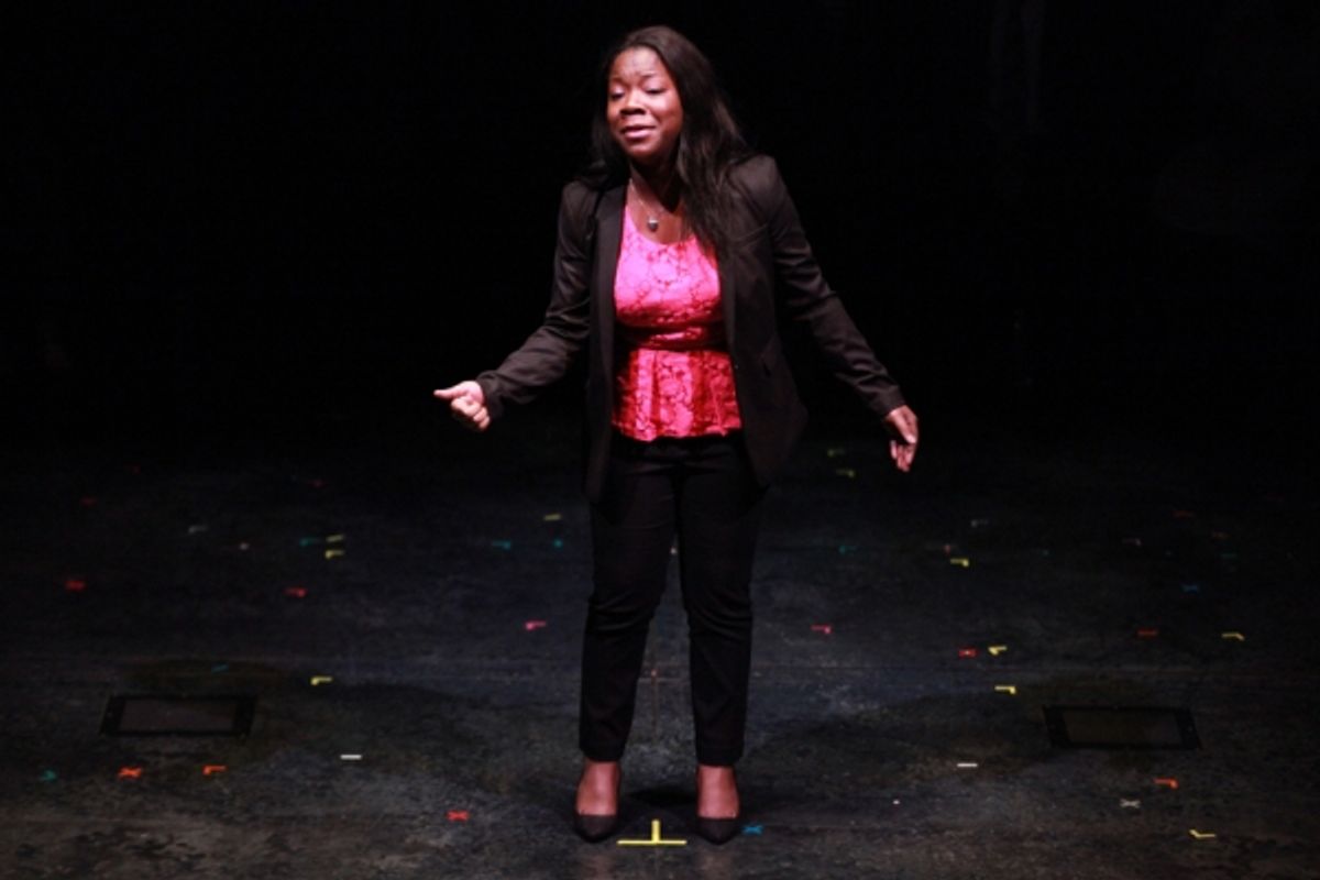 Honorable mention Atiauna Grant performing a monologue at 