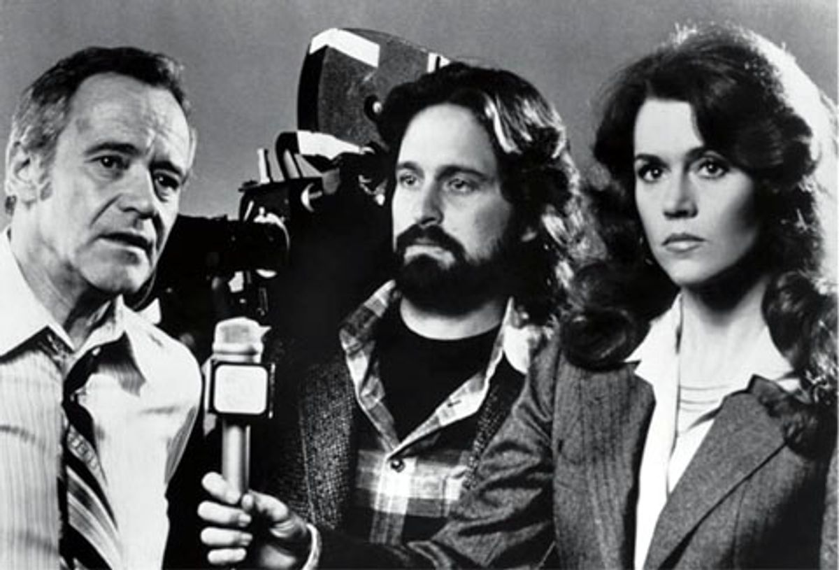 Stars of THE CHINA SYNDROME Jack Lemmon, Michael Douglas, and Jane Fonda. Photo Courtesy Columbia Pictures. at 