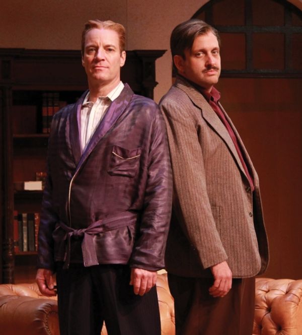 Tom Wahl as F. Scott Fitzgerald and Gregg Weiner as Ernest Hemingway Photo