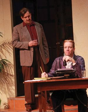 Gregg Weiner as Ernest Hemingway and Tom Wahl as F. Scott Fitzgerald @ BroadwayWorld Gregg Weiner as Ernest Hemingway and Tom Wahl as F. Scott Fitzgerald Photo