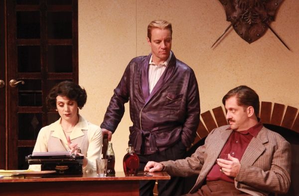 Jennifer Christa Palmer (Miss Eve Montaigne), Tom Wahl (F. Scott Fitzgerald) and Greg Photo