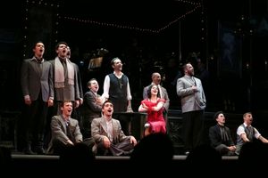 Rob McClure, Malcolm Gets, Jennifer Bowles and Cast  Photo