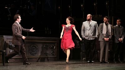 Rob McClure, Jennifer Bowles, Chris Sullivan, Ben Crawford and Sam Bolen  Photo