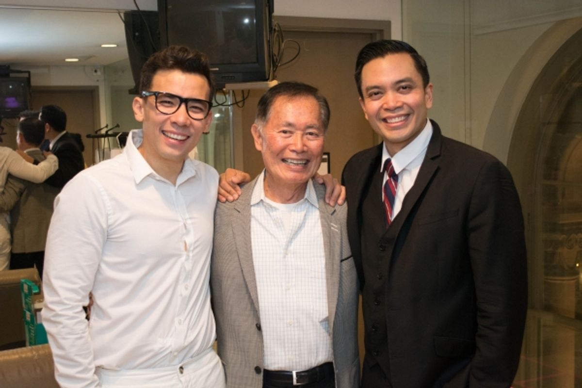 Conrad Ricamora, George Takei, Jose Llana at 
