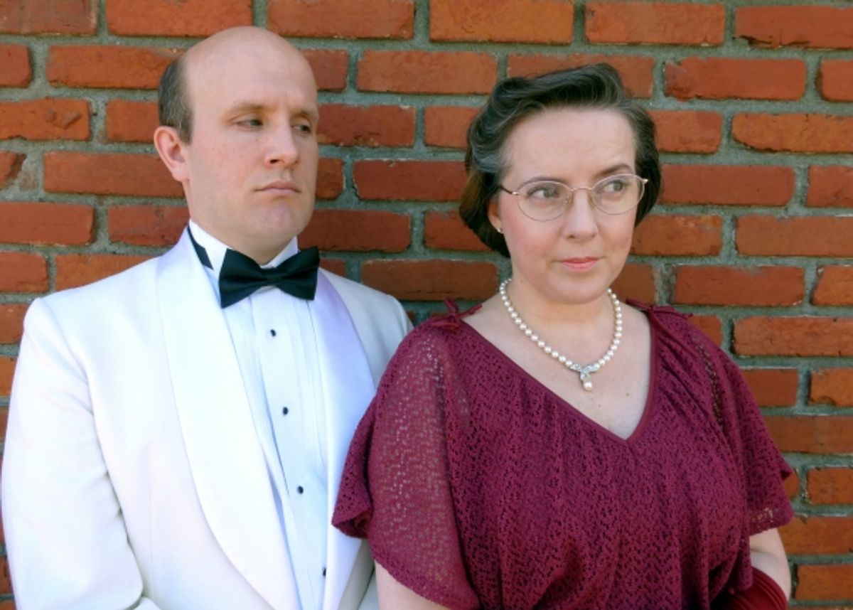 John (Dylan Bailey) with his adoring wife Gerda (Kiah Gordon). at 