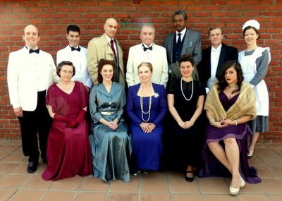 The Cast of Agatha Christie''s THE HOLLOW (Seated, from left) Kiah Gordon, Heather Ba Photo