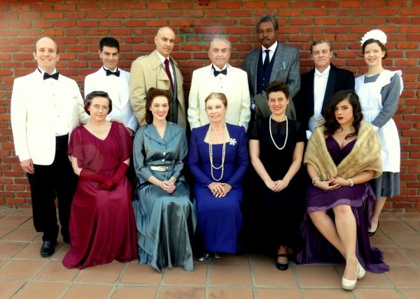 The Cast of Agatha Christie''s THE HOLLOW (Seated, from left) Kiah Gordon, Heather Ba Photo