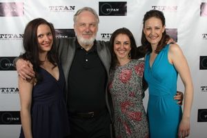 Laura Frye (Regan), Terry Layman (Lear) Susan Maris (Cordelia), and Leah Gabriel (Gon Photo