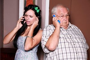 Anel du Plessis (Vicky) and Hennie Smit (Deda) Photo