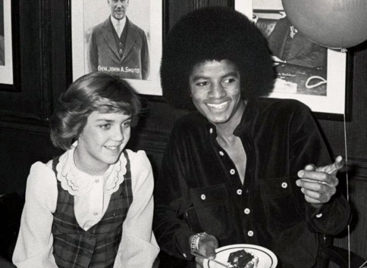 Andrea McArdle and Michael Jackson at 