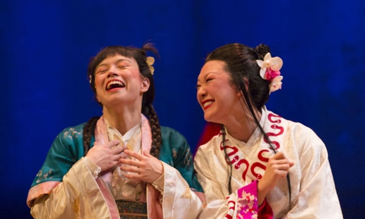 Tanya Thai McBride (Green Snake) and Amy Kim Waschke (White Snake)  at 