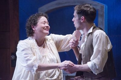 JoAnn Montemurro (Mrs. Wire) and Ty Olwin (The Writer) Photo