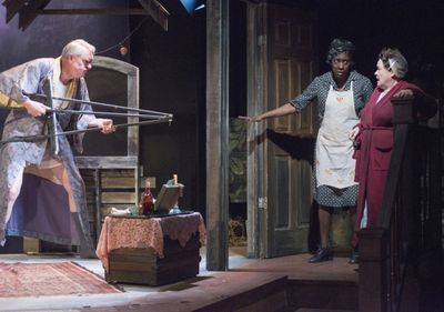 Will Casey (Nightingale) Sandra Watson (Nursie) and JoAnn Montemurro (Mrs. Wire) Photo