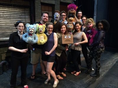 Mary Bridget Davis with the AVENUE Q Company Photo