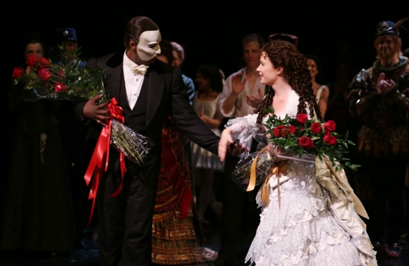 Photo Coverage: Phantastic! Norm Lewis and Sierra Boggess in THE PHANTOM OF THE OPERA - First Curtain Call! Image