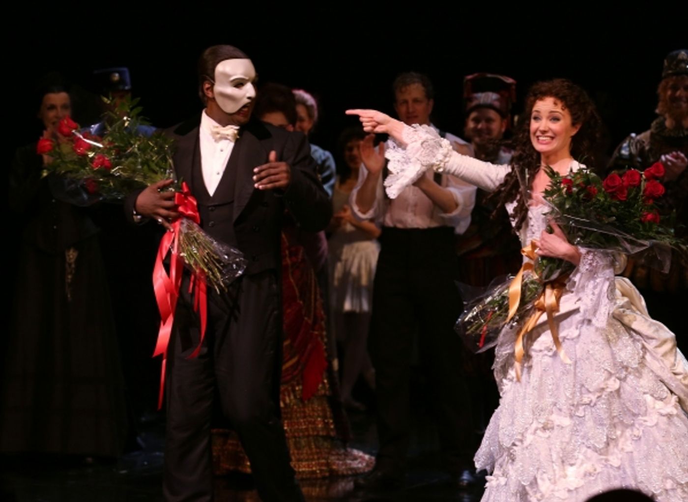 Photo Coverage: Phantastic! Norm Lewis and Sierra Boggess in THE PHANTOM OF THE OPERA - First Curtain Call! Image