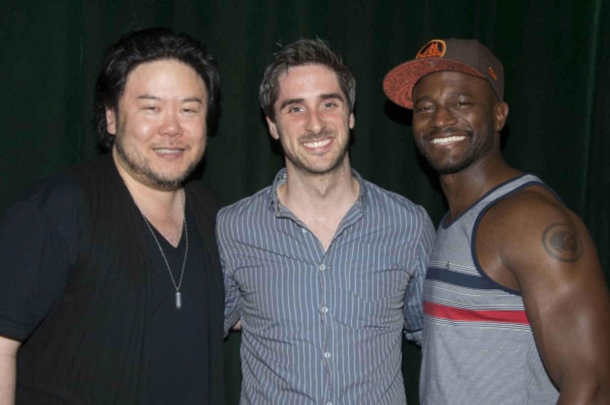 Stafford Arrima, Bryan Perri and Taye Diggs at 