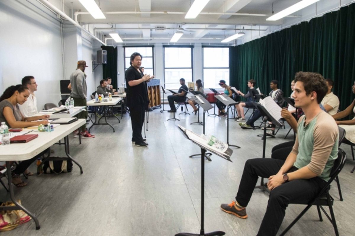 Stafford Arrima and Cast at In Rehearsal with Taye Diggs, Stafford Arima & More for THE ME NOBODY KNOWS