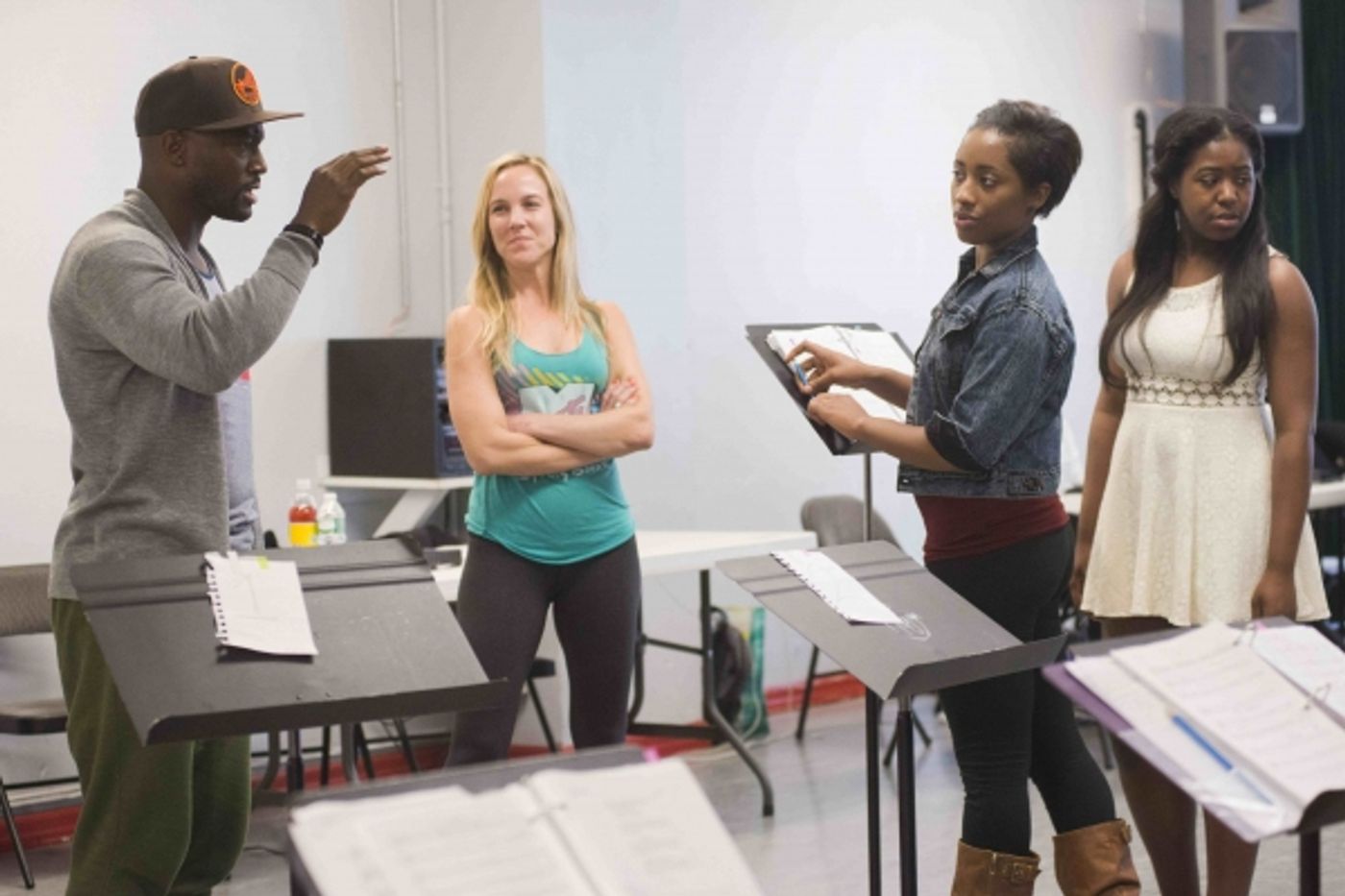 Photo Flash: In Rehearsal with Taye Diggs, Stafford Arima & More for THE ME NOBODY KNOWS  Image