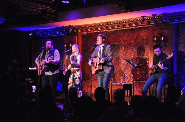 Michael Lanning, Alison Lory and Sam Sherwood with Mike Rosengarten Photo