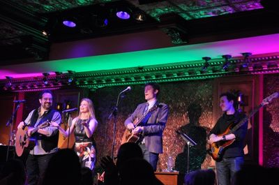 Michael Lanning, Alison Lory and Sam Sherwood with Mike Rosengarten Photo