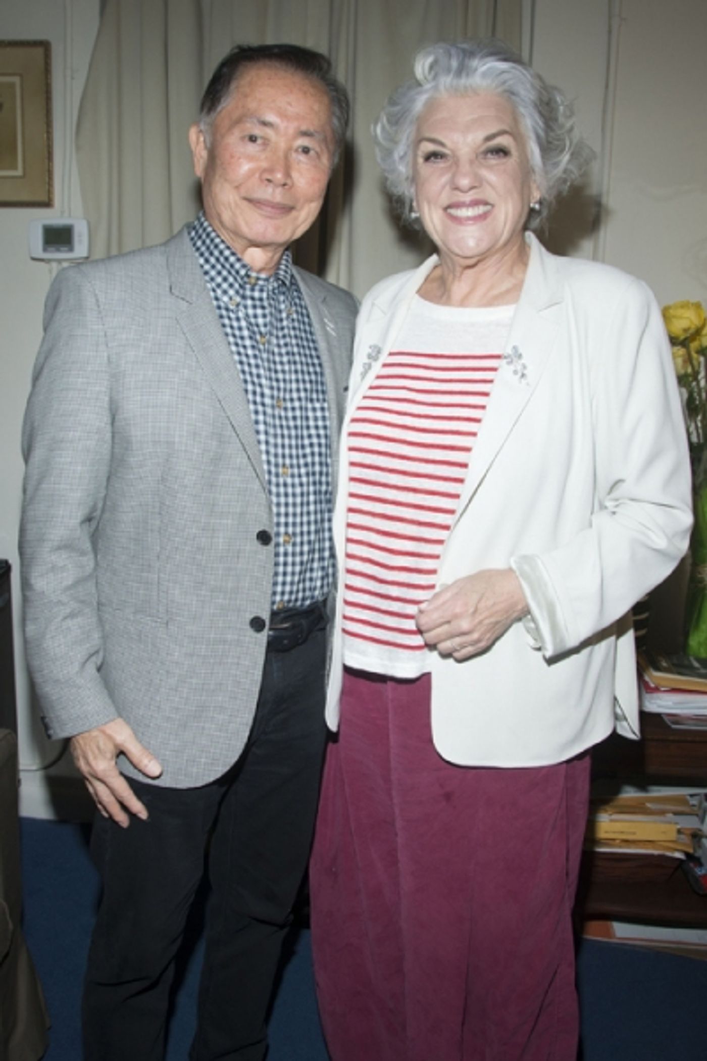Photo Flash: George Takei, Sara Gilbert, and Billy Porter Visit MOTHERS AND SONS  Image