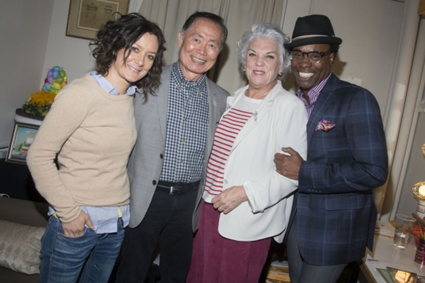 Photo Flash: George Takei, Sara Gilbert, and Billy Porter Visit MOTHERS AND SONS  Image