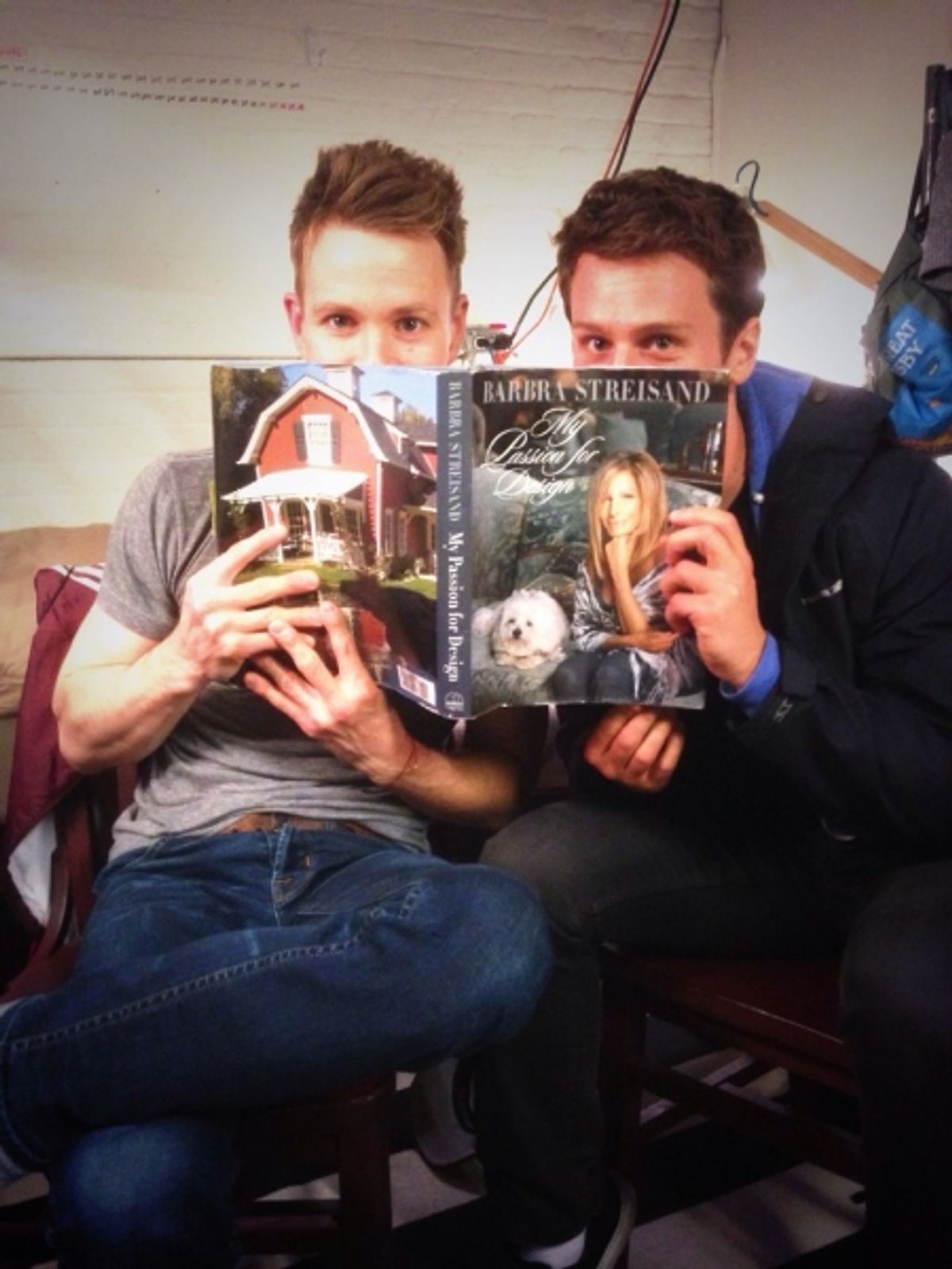 Christopher J Hanke and Jonathan Groff at 