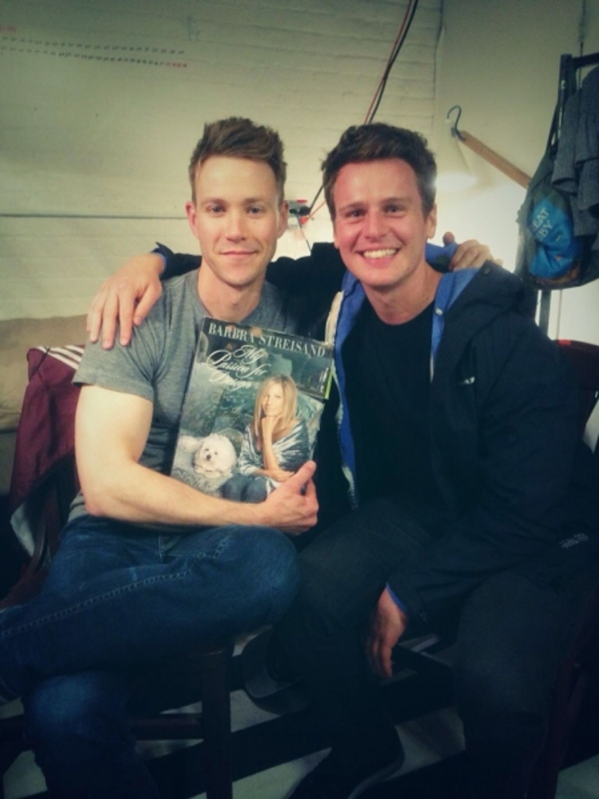 Christopher J Hanke and Jonathan Groff at 