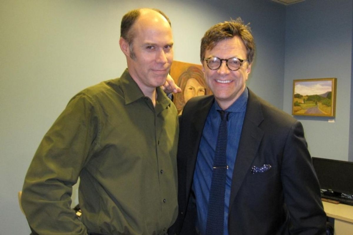 Jim Caruso (right) and guest at 