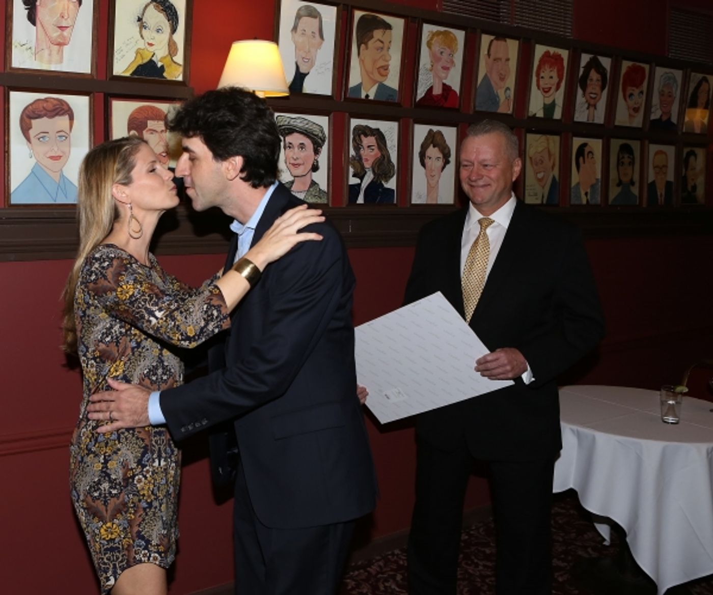 Photo Coverage: Jason Robert Brown Celebrates Sardi's Caricature Unveiling with Cast of THE BRIDGES OF MADISON COUNTY! Image