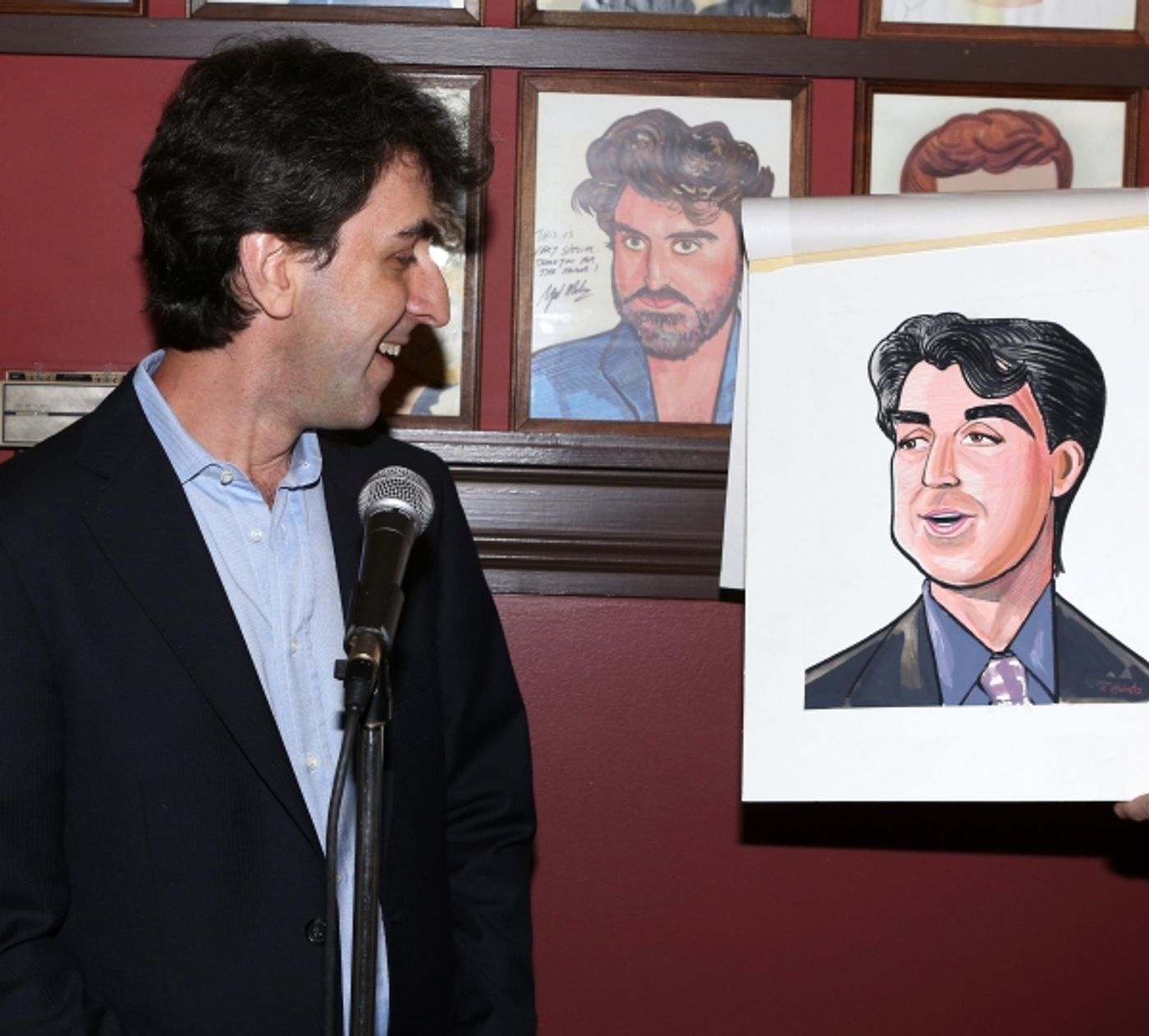 Photo Coverage: Jason Robert Brown Celebrates Sardi's Caricature Unveiling with Cast of THE BRIDGES OF MADISON COUNTY! Image