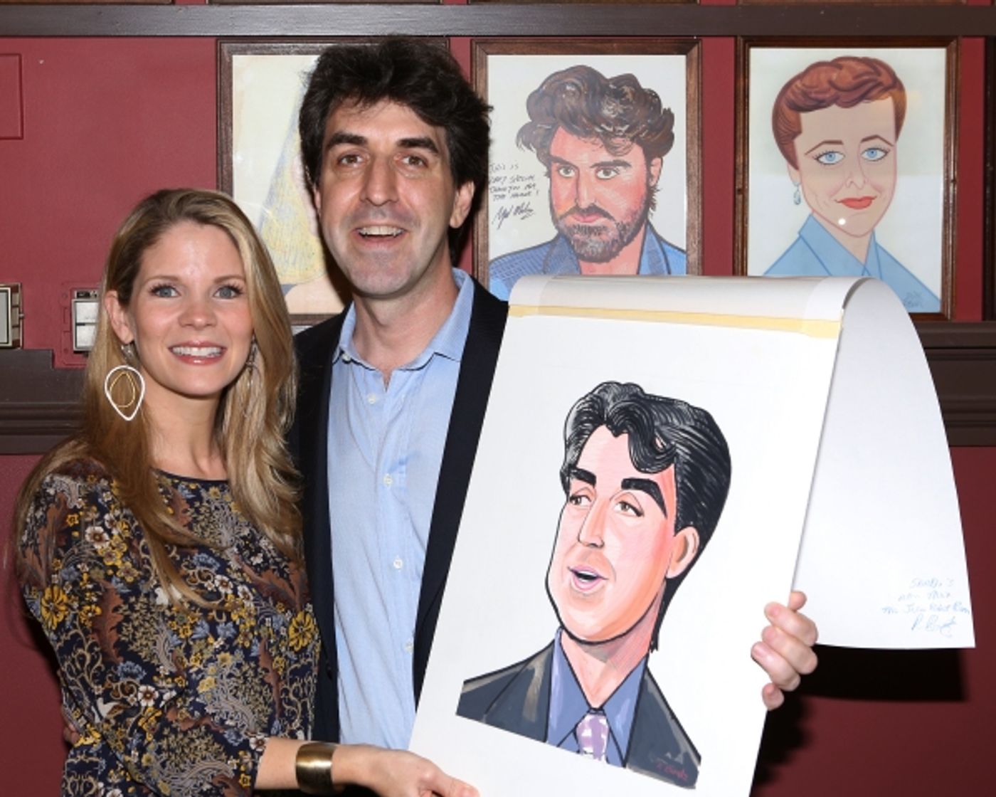 Photo Coverage: Jason Robert Brown Celebrates Sardi's Caricature Unveiling with Cast of THE BRIDGES OF MADISON COUNTY! Image