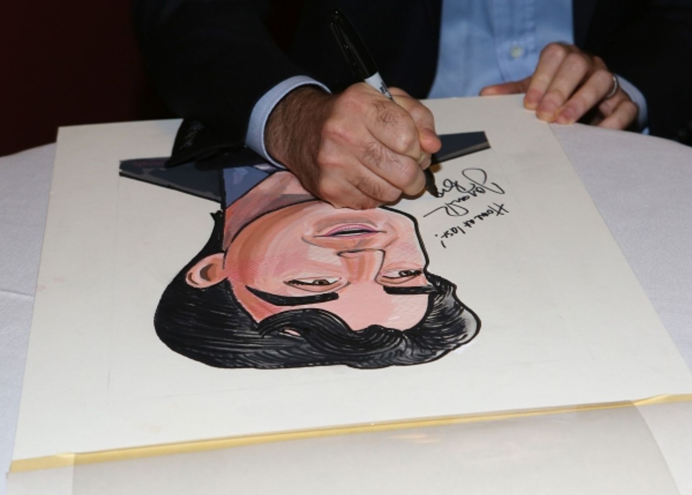 Photo Coverage: Jason Robert Brown Celebrates Sardi's Caricature Unveiling with Cast of THE BRIDGES OF MADISON COUNTY! Image