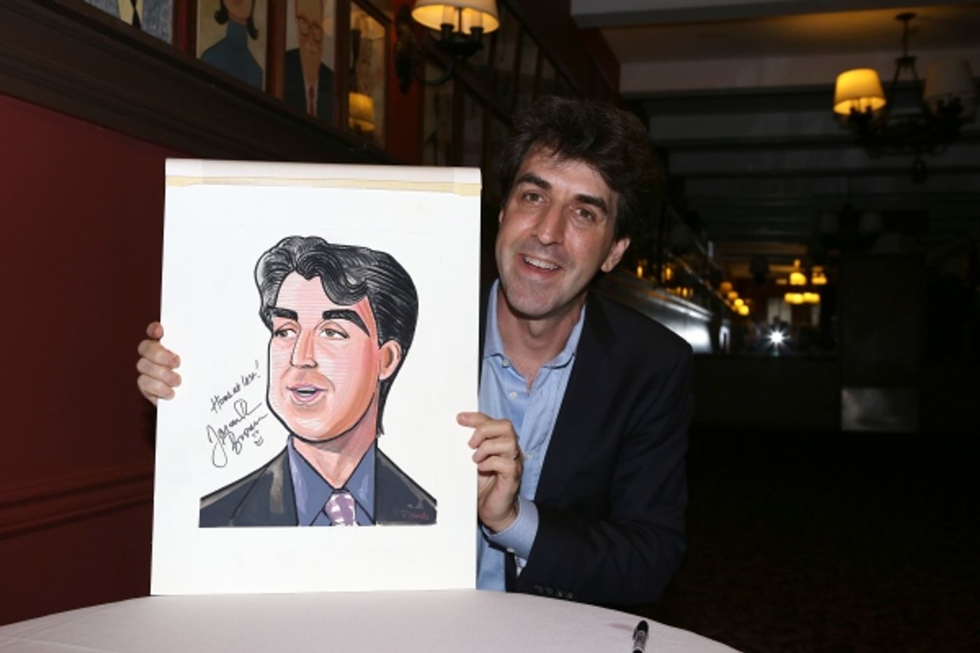Photo Coverage: Jason Robert Brown Celebrates Sardi's Caricature Unveiling with Cast of THE BRIDGES OF MADISON COUNTY! Image