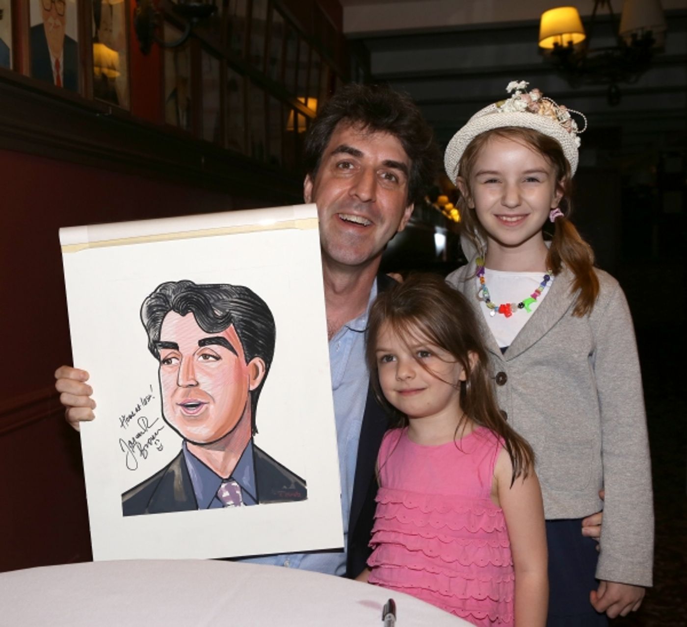 Photo Coverage: Jason Robert Brown Celebrates Sardi's Caricature Unveiling with Cast of THE BRIDGES OF MADISON COUNTY! Image