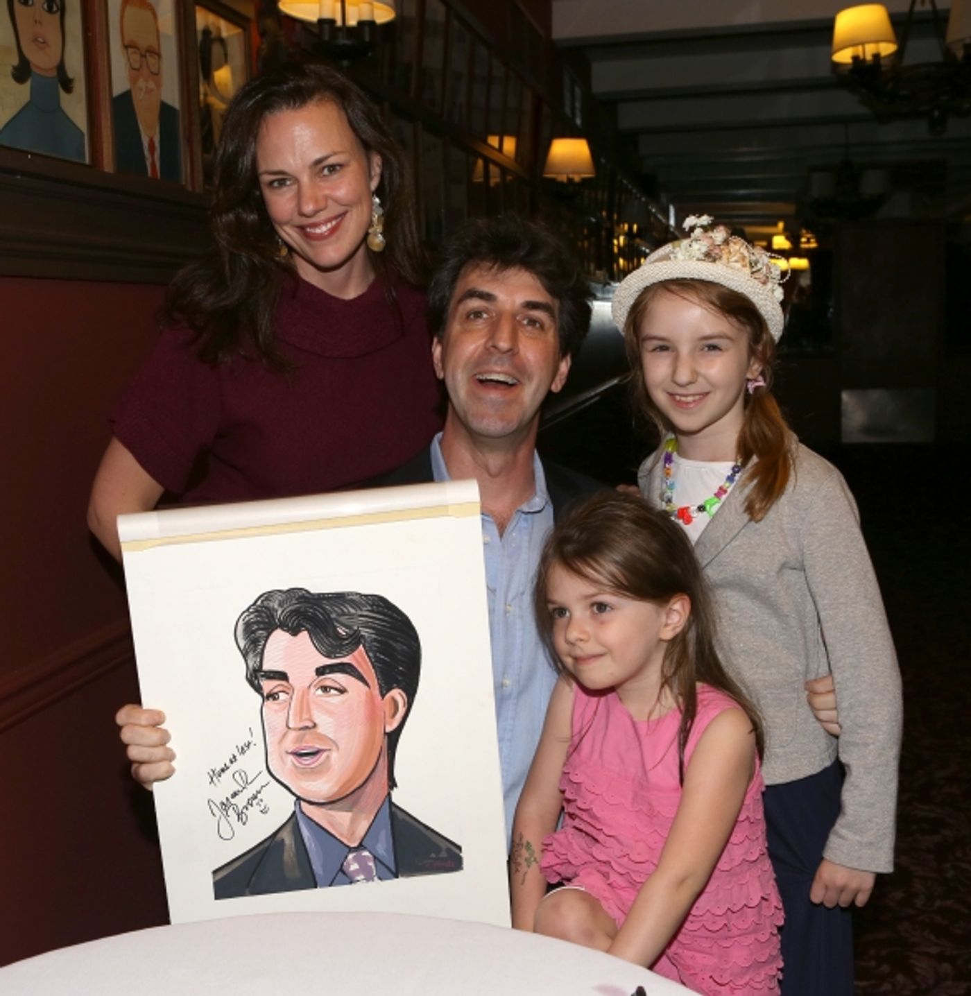 Photo Coverage: Jason Robert Brown Celebrates Sardi's Caricature Unveiling with Cast of THE BRIDGES OF MADISON COUNTY! Image