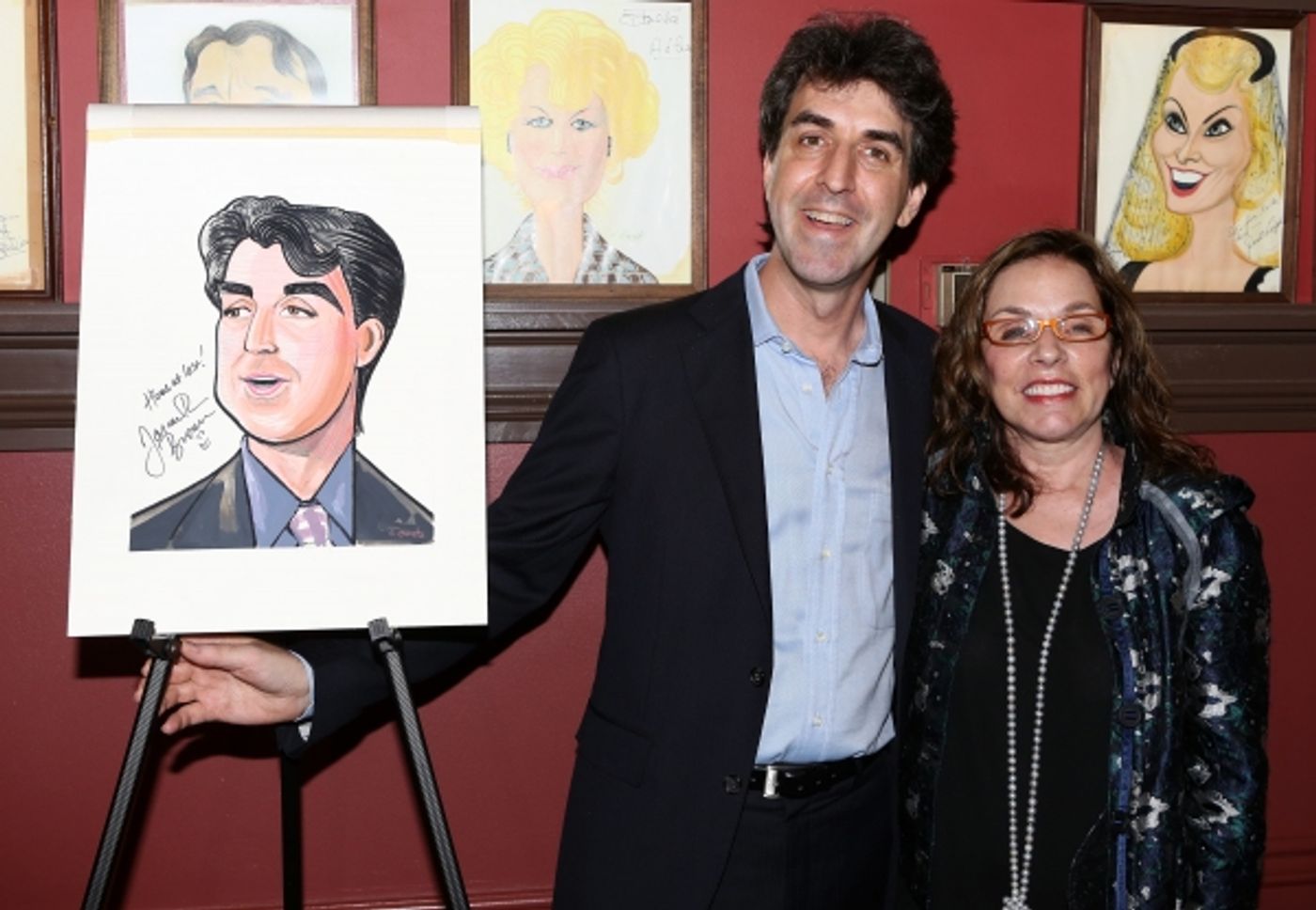 Photo Coverage: Jason Robert Brown Celebrates Sardi's Caricature Unveiling with Cast of THE BRIDGES OF MADISON COUNTY! Image