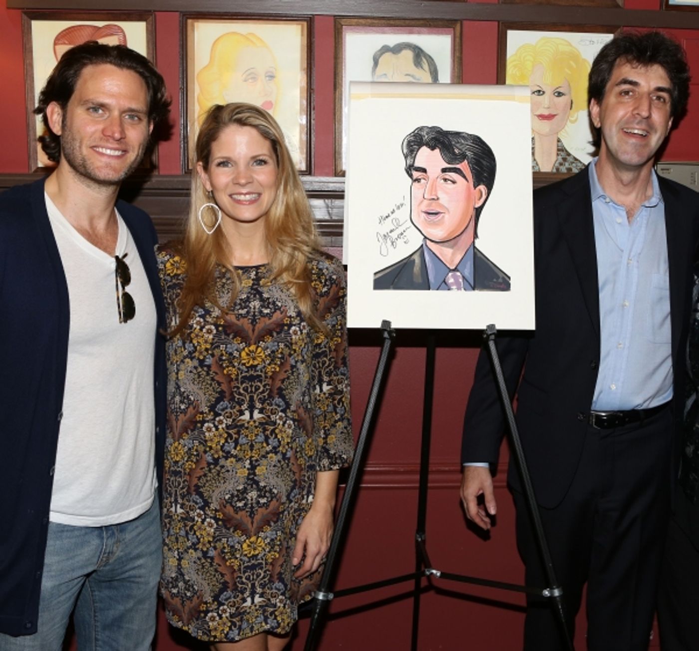 Photo Coverage: Jason Robert Brown Celebrates Sardi's Caricature Unveiling with Cast of THE BRIDGES OF MADISON COUNTY! Image
