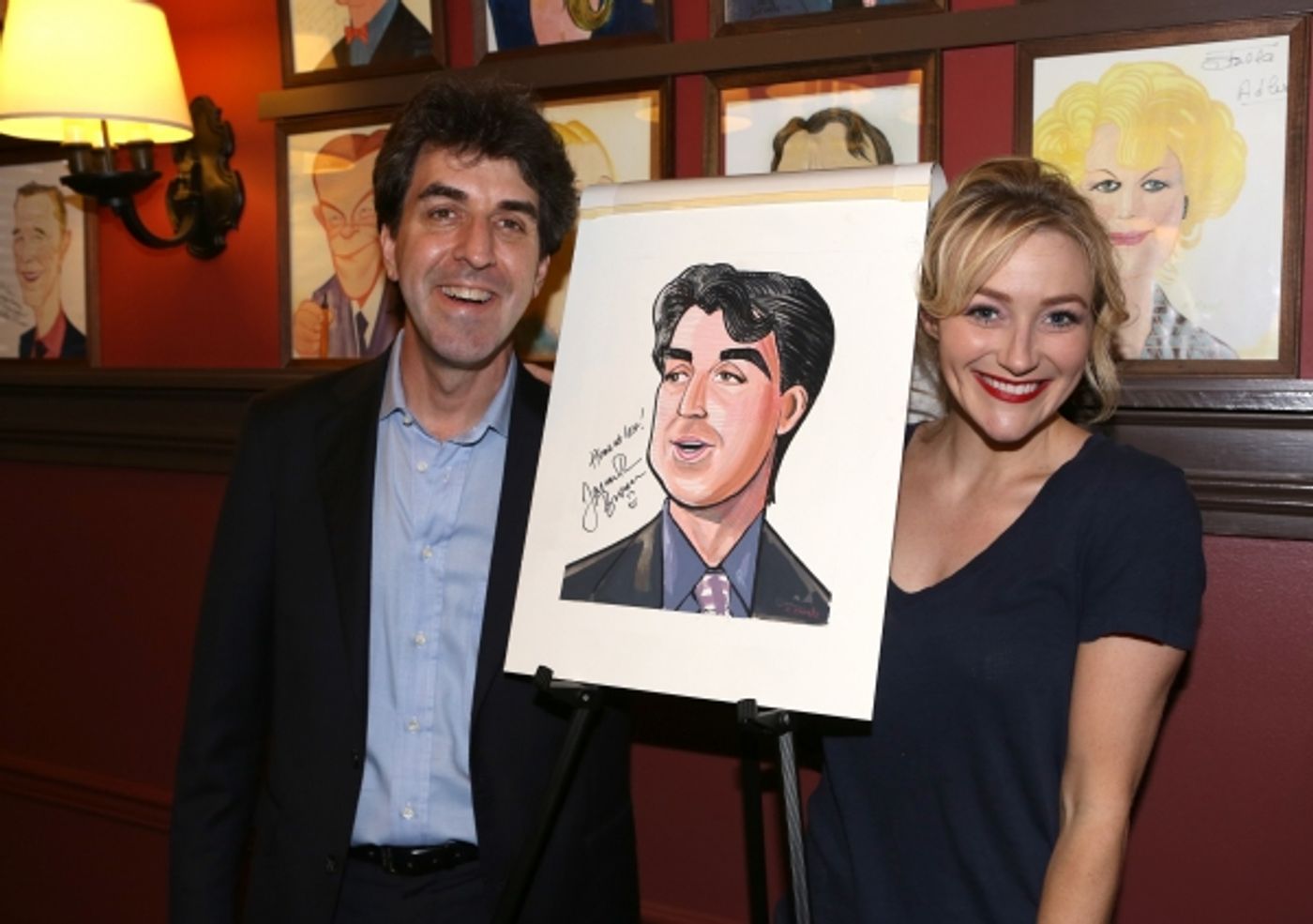 Photo Coverage: Jason Robert Brown Celebrates Sardi's Caricature Unveiling with Cast of THE BRIDGES OF MADISON COUNTY! Image