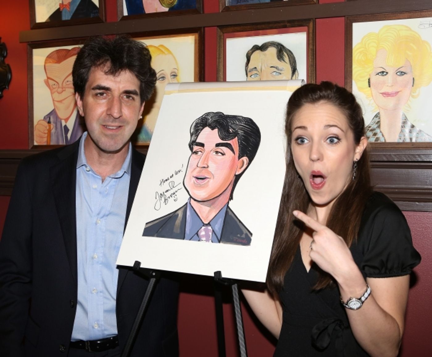 Photo Coverage: Jason Robert Brown Celebrates Sardi's Caricature Unveiling with Cast of THE BRIDGES OF MADISON COUNTY! Image