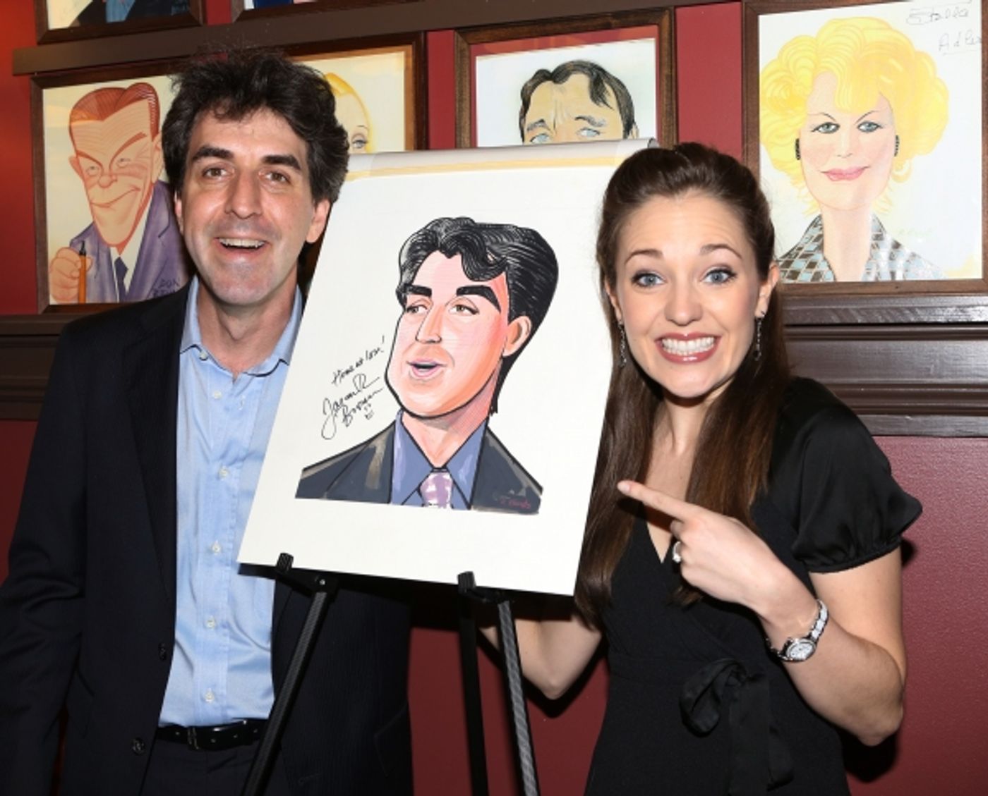 Photo Coverage: Jason Robert Brown Celebrates Sardi's Caricature Unveiling with Cast of THE BRIDGES OF MADISON COUNTY! Image