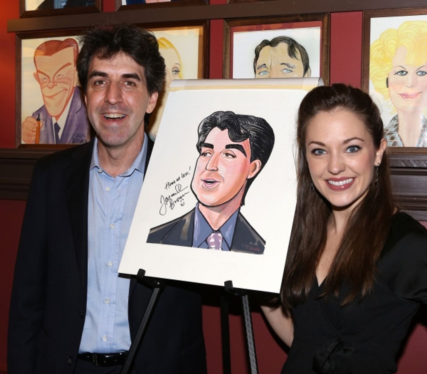 Photo Coverage: Jason Robert Brown Celebrates Sardi's Caricature Unveiling with Cast of THE BRIDGES OF MADISON COUNTY! Image