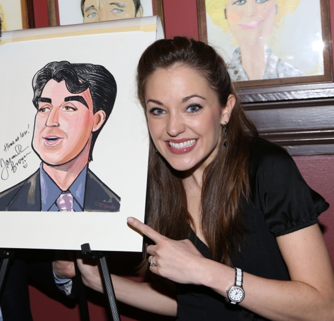 Photo Coverage: Jason Robert Brown Celebrates Sardi's Caricature Unveiling with Cast of THE BRIDGES OF MADISON COUNTY! Image