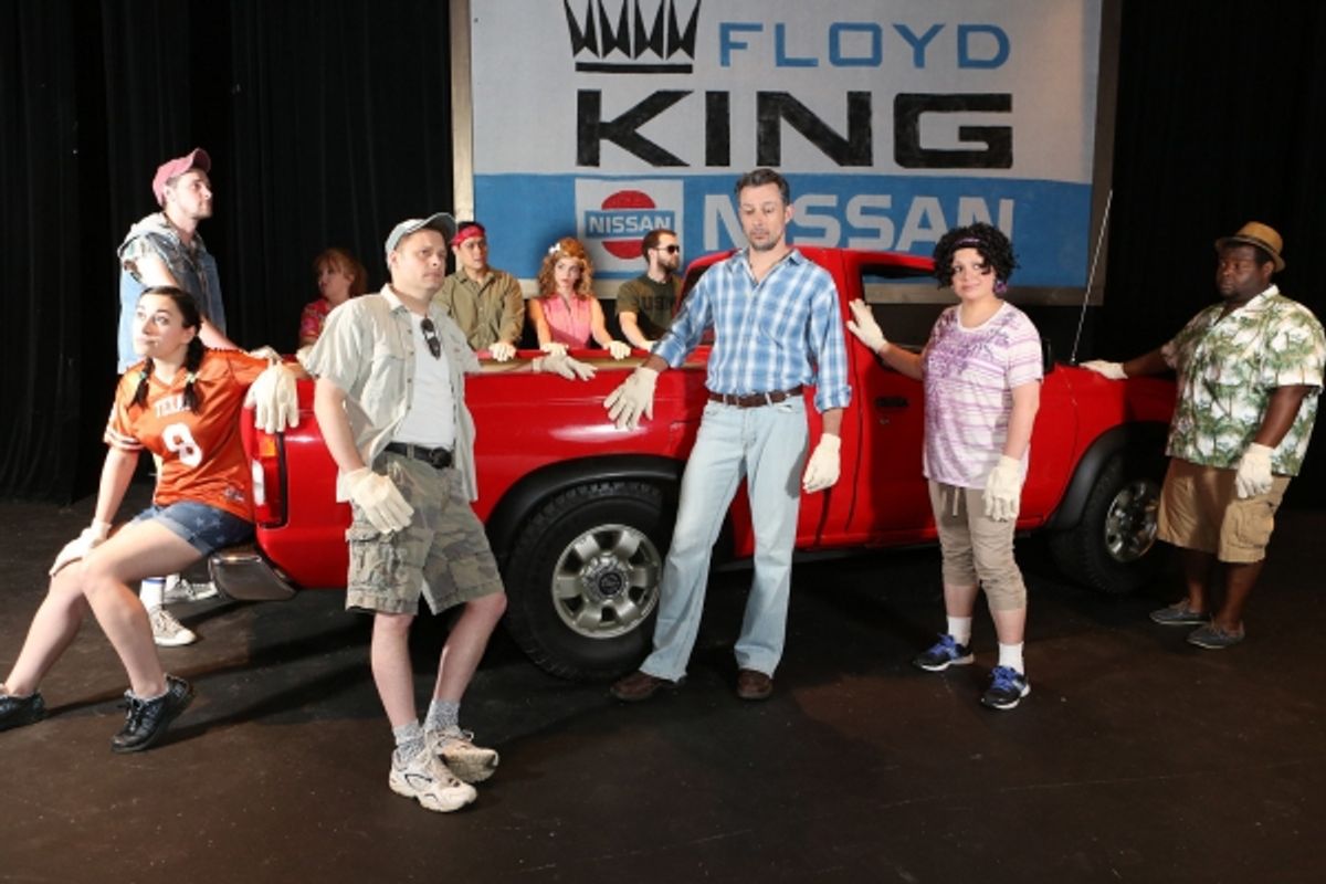 Todd Schaefer (JD), Reynaldo Arceno (Jesus), Jeffrey M. Wright (Benny), Anna Skidis (Norma), Marcy Wiegert (Kelli), Ryan Foizey (Greg), Cindy Duggan (Janis), Marshall Jennings (Ronald), Taylor Pietz (Heather), Luke Steingruby (Chris) at 