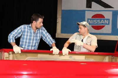 Todd Schaefer as JD Drew, and Jeffrey M. Wright as Benny Perkins Photo