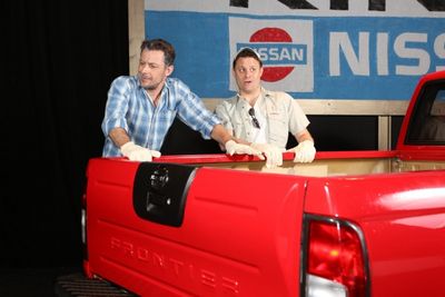 Todd Schaefer as JD Drew, and Jeffrey M. Wright as Benny Perkins Photo