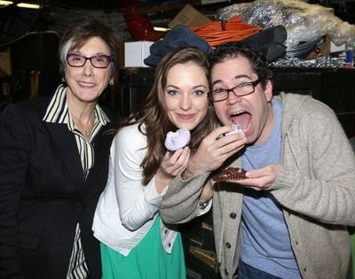 Robyn Goodman, Alumini Laura Osnes and Former musical director Andy Einhorn Photo